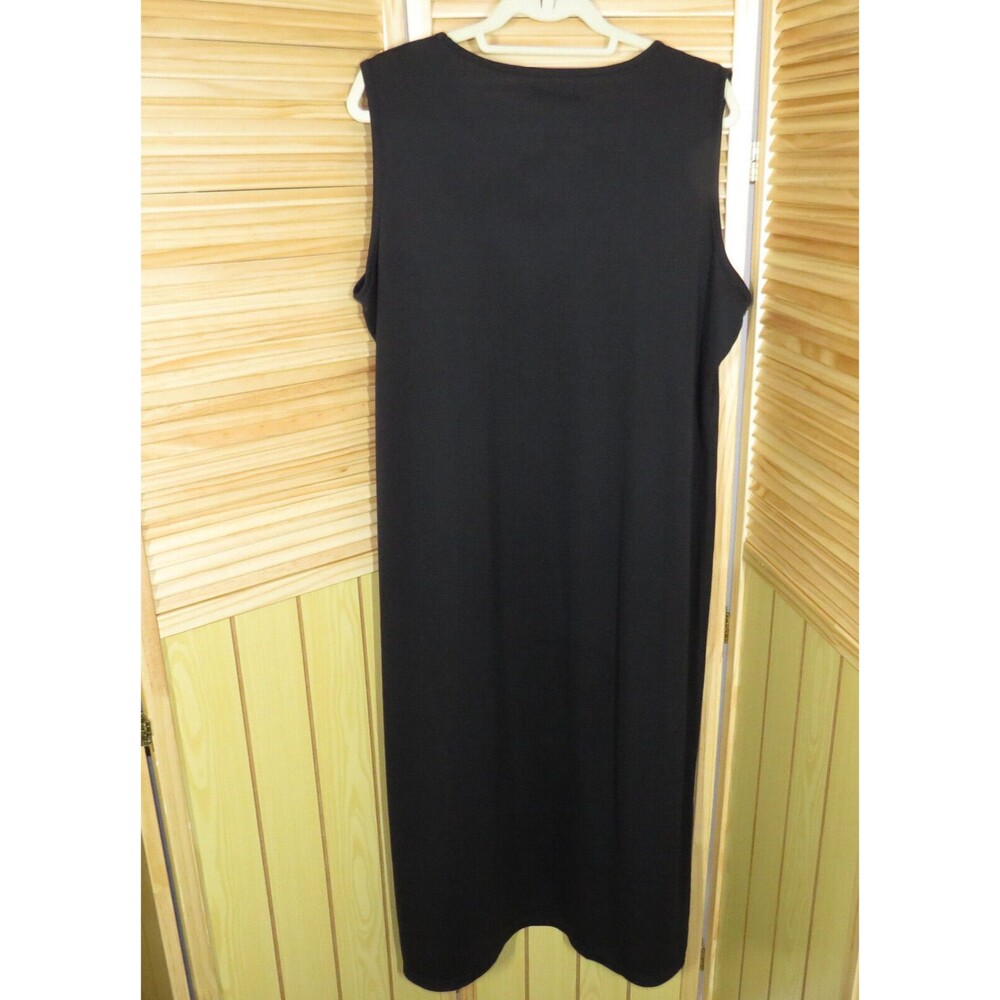Maggie McNaughton Vintage Black Sleeveless Maxi Dress Plus Size 1X - Picture 5 of 6